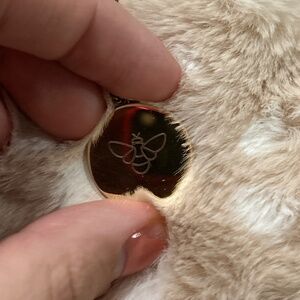 Fossil Bee Gold Necklace